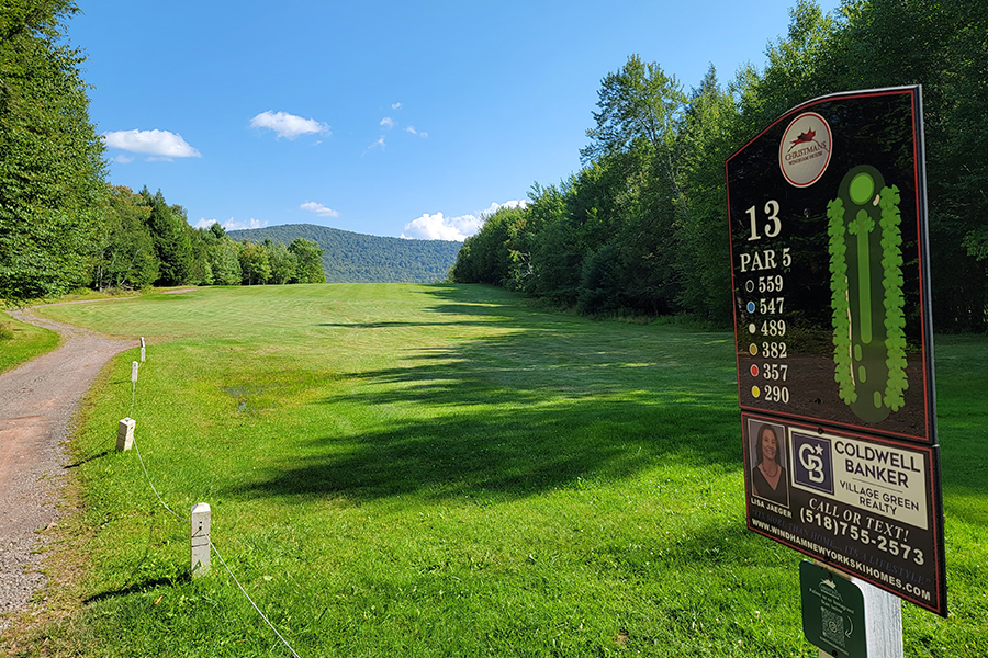 hole 13 of mountain golf course