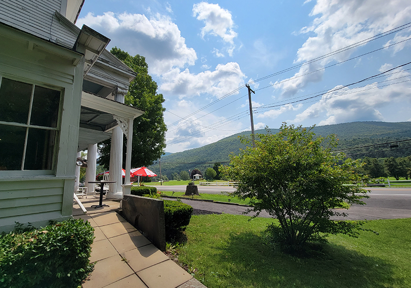 view of mountains from the inn