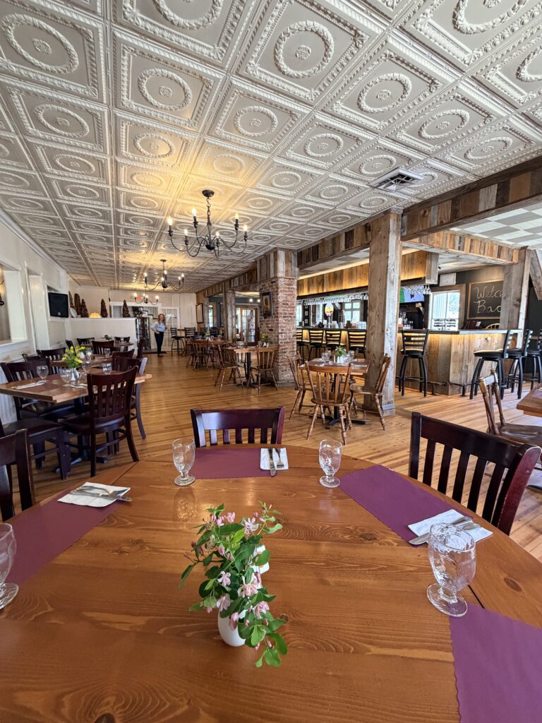View of 1805 Tavern dining room