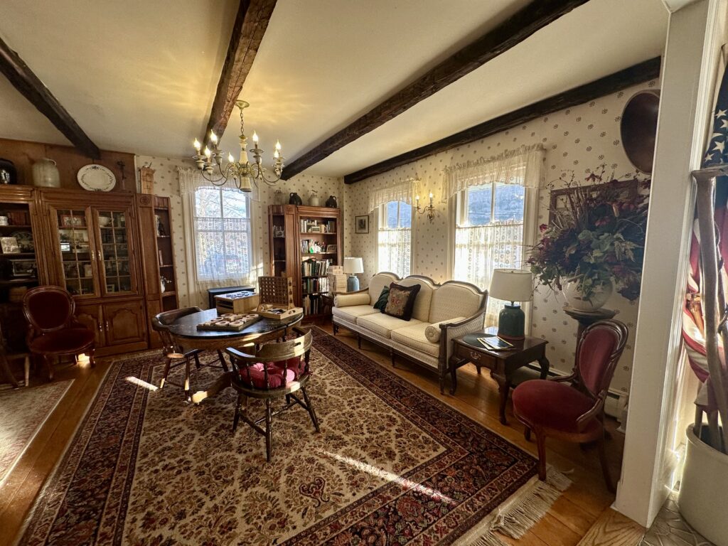 Cozy lobby inside Inn